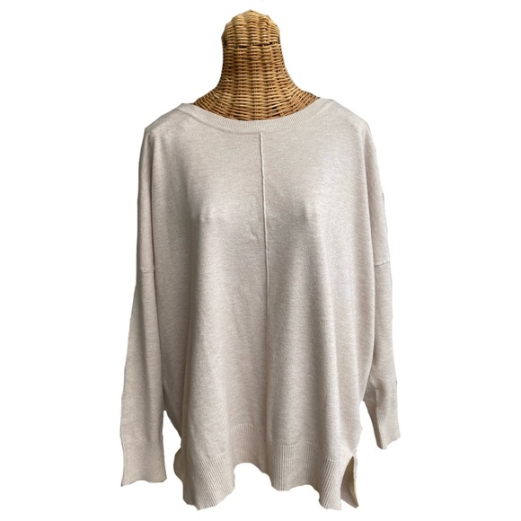 Modern Citizen Sweaters - MODERN CITIZEN Beige Crewneck Sweater